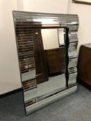 A contemporary wave mirror