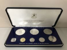 Republic of the Philippines Eight Coin Proof Set, by The Franklin Mint,