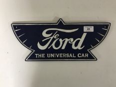 A cast iron Ford plaque
