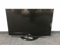 An LG 42 LH3000 LCD tv with lead and remote
