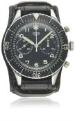 A RARE GENTLEMAN'S STAINLESS STEEL UNISSUED HEUER 