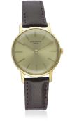 A GENTLEMAN'S 18K SOLID GOLD PATEK PHILIPPE WRIST WATCH CIRCA 1960s, REF. 2599 D: Champagne dial