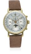 A GENTLEMAN'S 18K SOLID GOLD A.ROCHAT & FILS CHRONOSWISS TRIPLE CALENDAR MOONPHASE CHRONOGRAPH WRIST