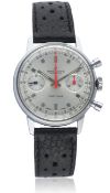 A GENTLEMAN'S BREITLING TOP TIME CHRONOGRAPH WRIST WATCH CIRCA 1970, REF. 9121 D: Silver dial with