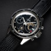 A VERY RARE GENTLEMAN'S STAINLESS STEEL YEMA YACHTINGRAF RÉGATE CHRONOGRAPH WRIST WATCH CIRCA