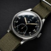 A RARE GENTLEMAN’S STAINLESS STEEL BRITISH MILITARY IWC MARK 10 W.W.W. WRIST WATCH CIRCA 1940s, PART