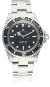 A GENTLEMAN'S STAINLESS STEEL ROLEX OYSTER PERPETUAL SUBMARINER BRACELET WATCH CIRCA 1965, REF. 5513