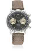 A GENTLEMAN’S STAINLESS STEEL DUGENA CHRONOGRAPH WRIST WATCH CIRCA 1970 WITH 