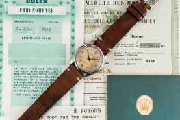 A RARE GENTLEMAN'S STEEL & GOLD ROLEX OYSTER PERPETUAL 