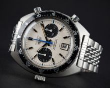 A VERY RARE GENTLEMAN'S STAINLESS STEEL HEUER AUTAVIA 
