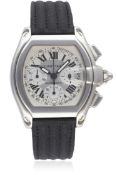 A GENTLEMAN'S STAINLESS STEEL CARTIER ROADSTER XL AUTOMATIC CHRONOGRAPH WRIST WATCH CIRCA 2006, REF.