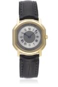 A FINE GENTLEMAN'S 18K SOLID ROSE GOLD DANIEL ROTH NUMERO WRIST WATCH CIRCA 1990s D: Guilloche