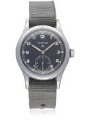 A GENTLEMAN'S BRITISH MILITARY VERTEX W.W.W. WRIST WATCH CIRCA 1940s, PART OF THE 