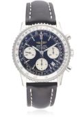 A GENTLEMAN'S STAINLESS STEEL BREITLING NAVITIMER CHRONOGRAPH WRIST WATCH CIRCA 2005, REF. A23322 D: