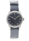 A GENTLEMAN'S BRITISH MILITARY RECORD W.W.W. WRIST WATCH CIRCA 1940s, PART OF THE 