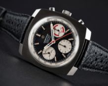 A RARE GENTLEMAN'S STAINLESS STEEL CERTINA ARGONAUT CHRONO CHRONOGRAPH WRIST WATCH CIRCA 1970,