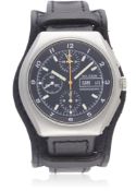 A GENTLEMAN'S STAINLESS STEEL GERMAN MILITARY TUTIMA BUND PILOTS CHRONOGRAPH WRIST WATCH CIRCA 1980s