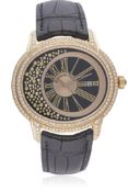 A LADIES LARGE 18K SOLID ROSE GOLD AUDEMARS PIGUET MILLENARY MORITA WRIST WATCH CIRCA 2015, REF.