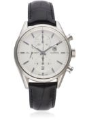 A GENTLEMAN'S STAINLESS STEEL TAG HEUER CARRERA AUTOMATIC CHRONOGRAPH WRIST WATCH CIRCA 2014, REF.