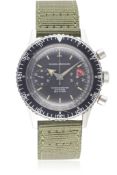 A GENTLEMAN’S STAINLESS STEEL NIVADA GRENCHEN CHRONOMASTER AVIATOR SEA DIVER WRIST WATCH CIRCA 1960s