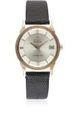 A GENTLEMAN'S STEEL & ROSE GOLD CAPPED OMEGA CONSTELLATION CHRONOMETER WRIST WATCH CIRCA 1962,