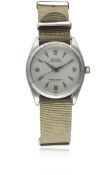 A GENTLEMAN'S STAINLESS STEEL ROLEX OYSTER PERPETUAL WRIST WATCH CIRCA 1960, REF. 1003 WITH 3-6-9 