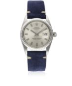 A GENTLEMAN'S STAINLESS STEEL ROLEX OYSTER PERPETUAL DATEJUST 