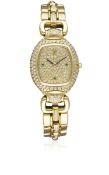A FINE LADIES 18K SOLID GOLD, DIAMOND & EMERALD AUDEMARS PIGUET AUDEMARINE BRACELET WATCH CIRCA