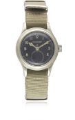 A GENTLEMAN'S BRITISH MILITARY JAEGER LECOULTRE W.W.W. WRIST WATCH CIRCA 1940s, PART OF THE 