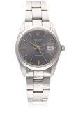 A GENTLEMAN'S STAINLESS STEEL ROLEX OYSTERDATE PRECISION BRACELET WATCH CIRCA 1971, REF. 6694