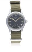 A GENTLEMAN'S BRITISH MILITARY RECORD W.W.W. WRIST WATCH CIRCA 1940s, PART OF THE 