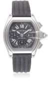 A GENTLEMAN'S STAINLESS STEEL CARTIER ROADSTER AUTOMATIC CHRONOGRAPH WRIST WATCH CIRCA 2000s, REF.