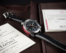 AN EXTREMELY RARE GENTLEMAN'S STAINLESS STEEL BREMONT MB1 AUTOMATIC WRIST WATCH DATED 2014, WITH