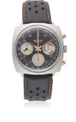A RARE GENTLEMAN'S STAINLESS STEEL BREITLING TOP TIME CHRONOGRAPH WRIST WATCH CIRCA 1969, REF. 814