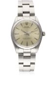A GENTLEMAN'S STAINLESS STEEL ROLEX OYSTER PERPETUAL BRACELET WATCH CIRCA 1959, REF. 6564