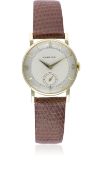 A RARE GENTLEMAN'S 18K SOLID GOLD CARTIER WRIST WATCH CIRCA 1940s Movement: 15J, manual wind, cal.