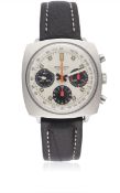 A RARE GENTLEMAN'S STAINLESS STEEL BREITLING TOP TIME CHRONOGRAPH WRIST WATCH CIRCA 1969, REF. 814