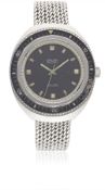 A GENTLEMAN'S STAINLESS STEEL GRUEN PRECISION AUTOWIND 1500 FEET DIVERS BRACELET WATCH CIRCA 1970,