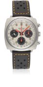 A GENTLEMAN'S STAINLESS STEEL BREITLING TOP TIME CHRONOGRAPH WRIST WATCH CIRCA 1969, REF. 814