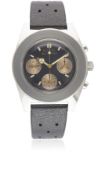 A RARE GENTLEMAN'S STAINLESS STEEL BULOVA SEA HUNTER DIVERS CHRONOGRAPH WRIST WATCH CIRCA 1970s,