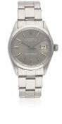 A GENTLEMAN'S STAINLESS STEEL ROLEX OYSTER PERPETUAL DATE BRACELET WATCH CIRCA 1969, REF. 1500
