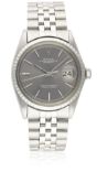 A GENTLEMAN'S STAINLESS STEEL ROLEX OYSTER PERPETUAL DATEJUST BRACELET WATCH CIRCA 1973, REF. 1603