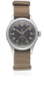 A GENTLEMAN'S BRITISH MILITARY TIMOR W.W.W. WRIST WATCH CIRCA 1940s, PART OF THE 