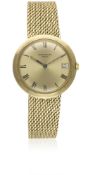 A RARE GENTLEMAN'S 18K SOLID GOLD PATEK PHILIPPE CALATRAVA AUTOMATIC BRACELET WATCH CIRCA 1978, REF.