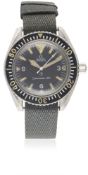 A RARE GENTLEMAN'S STAINLESS STEEL BRITISH MILITARY OMEGA SEAMASTER 300 