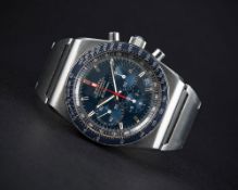 A VERY RARE GENTLEMAN'S STAINLESS STEEL ZENITH EL PRIMERO AUTOMATIC CHRONOGRAPH BRACELET WATCH CIRCA