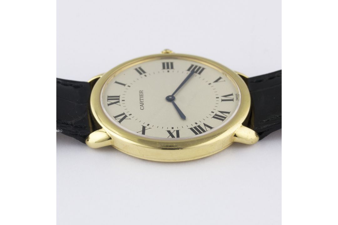 A GENTLEMAN'S 18K SOLID GOLD CARTIER RONDE LOUIS MECANIQUE WRIST WATCH CIRCA 2000, REF. 0900 1 - Image 9 of 10