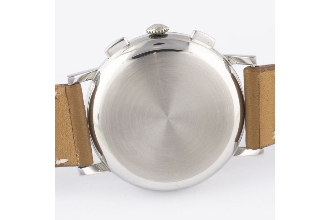 A RARE GENTLEMAN'S STAINLESS STEEL LONGINES FLYBACK CHRONOGRAPH WRIST WATCH CIRCA 1964, REF. 7414 - Image 7 of 11