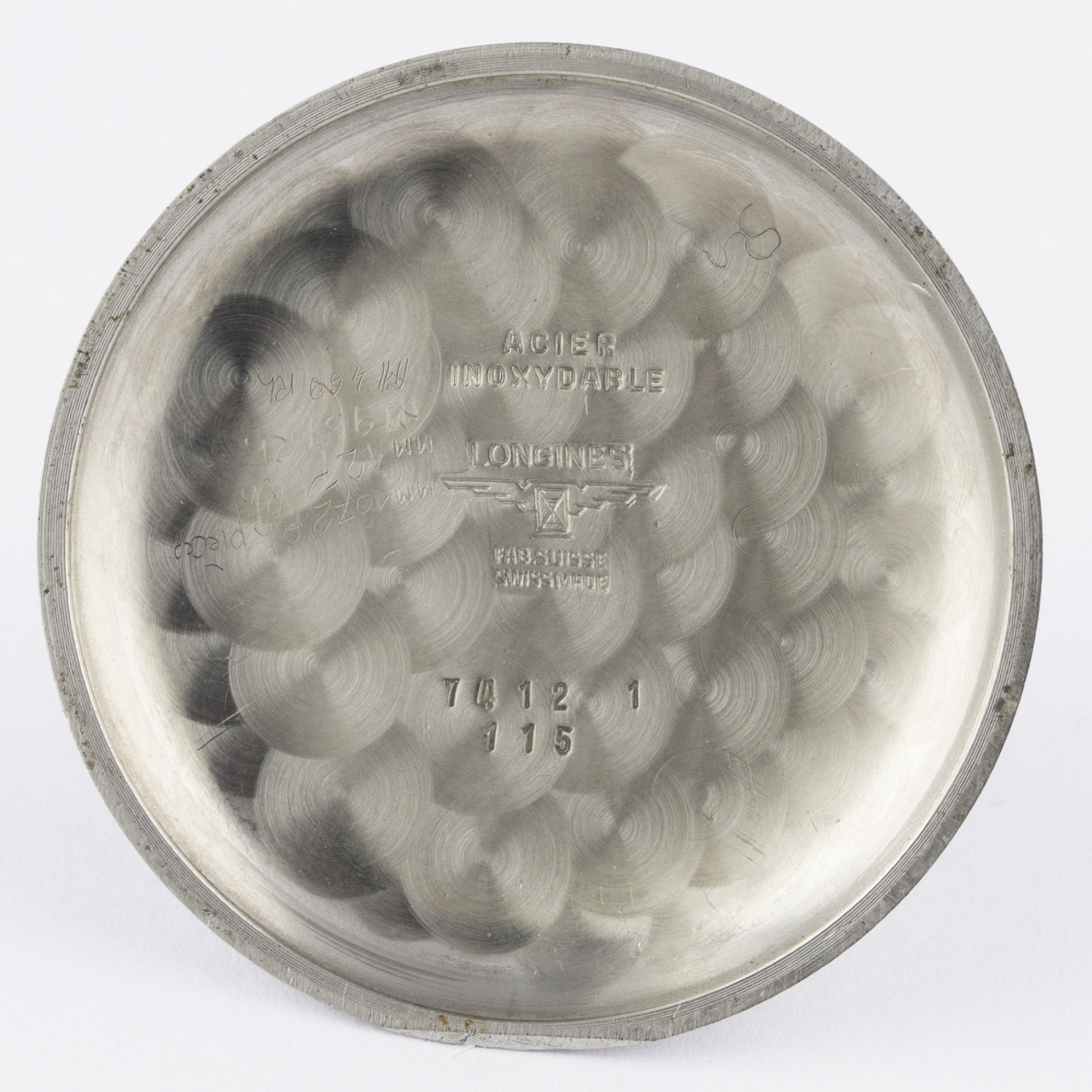 A GENTLEMAN'S STAINLESS STEEL LONGINES FLYBACK CHRONOGRAPH WRIST WATCH DATED 1964, REF. 7414 WITH - Image 9 of 11