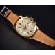 A FINE GENTLEMAN'S 18K SOLID GOLD BULOVA WATERPROOF CHRONOGRAPH WRIST WATCH CIRCA 1960 Movement: - Image 1 of 11